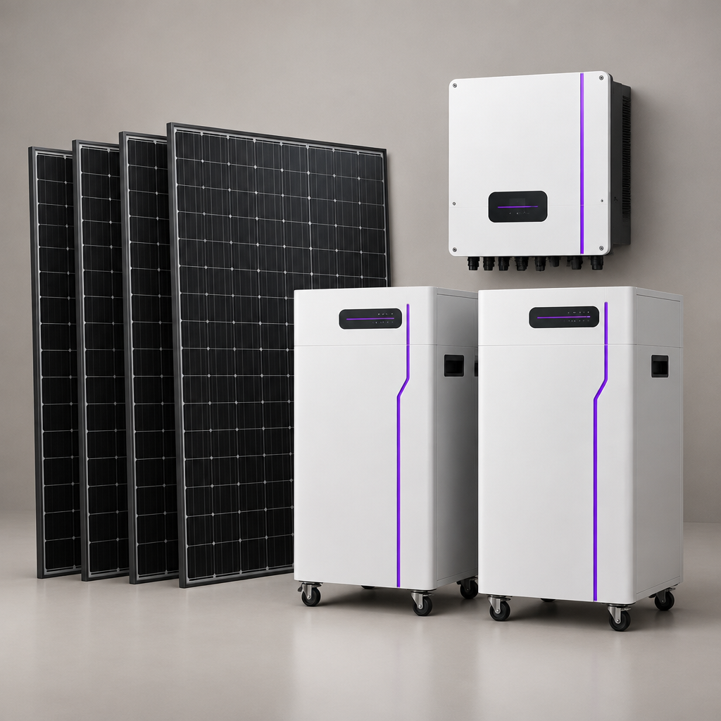 NexisPower Systemdarstellung PV-Komplettanlage 16,84 kWp mit 32 kWh Speicher